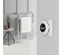 Radiador Toallero Mixto Tradicional Blanco - 930mm x 620mm - Elizabeth - Con Termostato Wi-Fi