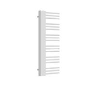 [neu.haus] Radiador Kviteseid Toallero de Pared Calentador de Toallas para Baño con 18 Tubos Modo Agua Caliente Diseño Elegante Moderno 470 W ISO 9001 Acero 120x50 cm - Blanco