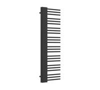 [neu.haus] Radiador Kviteseid Toallero de Pared Calentador de Toallas para Baño con 24 Tubos Modo Agua Caliente Diseño Elegante Moderno 558W ISO 9001 Acero 146 x 45 cm - Negro