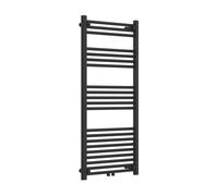 Radiador toallero mural voss 574 w 21 tubos acero 120x60cm - negro [neu.haus]