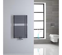 Radiador Toallero Plano - Conexión Central - Antracita - 835mm x 500mm - 233 Vatios - Magera