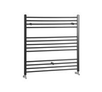Radiador Toallero Plano Negro con Acabado Mate 667W - 1000mm x 1000mm - Nox