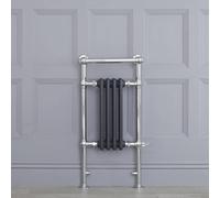 HudsonReed Radiador Toallero Tradicional con Elemento Eléctrico de 400 Watt - Antracita - 930mm x 452mm - Elizabeth