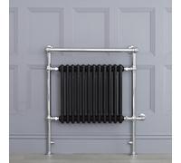 Radiador Toallero Tradicional con Elemento Eléctrico de 800 Watt - Negro - 930mm x 790mm - Elizabeth