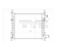 Radiador TYC 710-0043