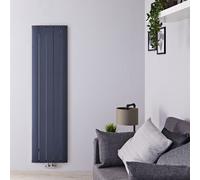 Radiador Vertical Antracita 1729 Vatios 1800mm x 470 mm Conexión Central