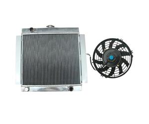 Radiador Y Ventilador Aluminio 3 Filas Para Ford Para Escort Mk1 Mk2 RS2000 1968-1980 1969 1970 1971 1972 1973 1974 1975 1976 1977 1978 1979 MENSUNUBNM