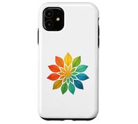 Radial Mandala Bloom - Diseño artístico de simetría abstracta Carcasa para iPhone 11