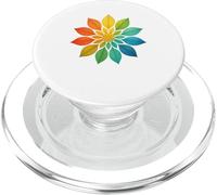 Radial Mandala Bloom - Diseño artístico de simetría abstracta PopSockets PopGrip para MagSafe