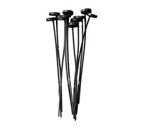 RadianceBiz 10/30/60 Piezas de Botones de Plástico de Reparación Rápida, Prácticos Botones de con Aguja para Coser, 10pcs Negro, Individual