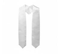RadianceBiz Banda de Graduación Sash Cinta Toga Símbolo de Que Celebra y la Dedicación Académico Adecuada para Ceremonias Académicas Escolares Coros Formales, Blanco
