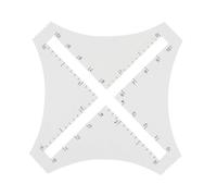 RadianceBiz Calculadora de Regla de Densidad Transparente de Acrílico, Escala Precisa, Suministros de Costura Transparentes para Patchwork, Cruz de Cuatro Esquina