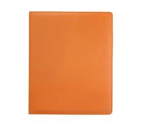RadianceBiz Carpeta Portatarjetas con 4 Bolsillos, Cubierta de Cuero Sintético Recargable, Fundas para Tarjetas de Visita Y Fotos, Naranja