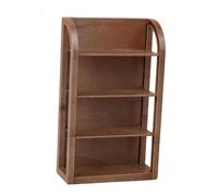 RadianceBiz Estantes de Supermercado en Miniatura para Casa de Muñecas, Escala 1:12, para Manualidades de Comida, Modelo DIY, Color, Color Madera Oscura, Individual