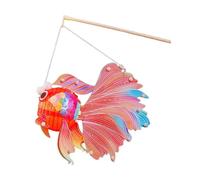 RadianceBiz Linterna Del Festival Del Medio Otoño, Linterna de Koi DIY, Linterna Hecha a Mano, Linterna Decorativa de Peces, Linterna Portátil para año, Cum, Rojo, tal como se describe