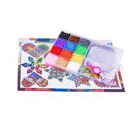 RadianceBiz Set de 16 Colores para Niños Que Incluye Tableros Perforados, Accesorios para Planchar Y para Planchar. Regalo Ideal para Navidad Y Cumpleaños