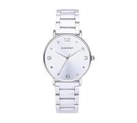 Radiant - Colección Cozy - Reloj analógico de Cuarzo. Reloj de Pulsera para Mujer. Reloj de Brazalete con Esfera y Correa Plateada de tamaño 36mm. 3ATM.