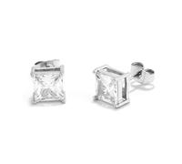 Radiant - Colección Atlante - Pendientes Bañados en Plata con Diamante para Hombre, Diseño Elegante y Sofisticado.