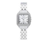 Radiant - Colección Bahamas Luxe - Reloj analógico. Reloj de Pulsera para Mujer. Reloj de Brazalete con Esfera Plateada y Correa Plateada. Tamaño 28mm. 3ATM.