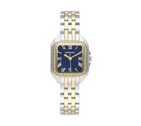 Radiant - Colección Bahamas - Reloj analógico de Pulsera para Mujer. Reloj de Brazalete con Esfera Azul y Correa de Acero Dorada. Tamaño 28mm. 3ATM.