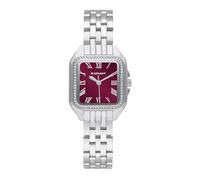 Radiant - Colección Bahamas - Reloj analógico de Pulsera para Mujer. Reloj de Brazalete con Esfera Burdeos y Correa de Acero. Tamaño 28mm. 3ATM.