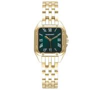 Radiant - Colección Bahamas - Reloj analógico de Pulsera para Mujer. Reloj de Brazalete con Esfera Negra y Dorada y Correa de Acero. Tamaño 28mm. 3ATM.
