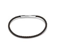 Radiant - Colección Espiga - Pulsera Fina de Polipiel Marrón para Hombre, Brazalete con Elegancia Casual y Urbana para Estar Siempre a la Moda.