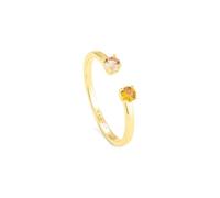 Radiant - Colección Fantasy- Anillo Gold para Mujeres, de Plata bañado en Oro de 24 quilates. Diseño elegante y sofisticado.