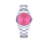 Radiant - Colección Fiji - Reloj analógico de Cuarzo. Reloj de Pulsera para Mujer. Reloj de Brazalete con Esfera Plateada Rosada y Correa de Acero Inoxidable. Tamaño 36mm. 3ATM.