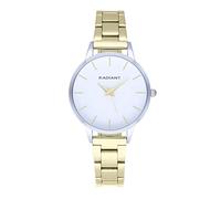 Radiant - Colección Light - Reloj analógico de Cuarzo. Reloj de Pulsera para Mujer. Reloj de Brazalete con Esfera plateda y Dorada y Correa de Acero Inoxidable. Tamaño 36mm. 3ATM.