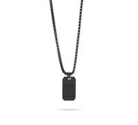 Radiant - Colección Lombok- Collar de Cadena Negra y Placa Negra para Hombre, Lujo y Elegancia para un Estilo Distinguido.