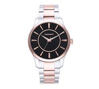 Radiant - Colección Mallorca - Reloj analógico de Cuarzo. Reloj de Pulsera para Hombre. Reloj de Brazalete con Esfera bitono Plateada y Rosada y Correa de Acero Inoxidable. Tamaño 44mm. 5ATM.