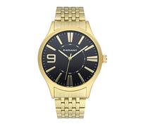 Radiant - Colección Master - Reloj analógico de Cuarzo. Reloj de Pulsera para Hombre. Reloj de Brazalete de Acero en Dorado y una Caja en el Mismo Tono. 5 ATM. 44mm.