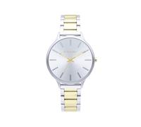 Radiant - Colección Mykonos - Reloj analógico y automático. Reloj de Pulsera para Mujer. Reloj de Brazalete con Esfera plateda y Correa de Acero Inoxidable. Tamaño 38mm. 3ATM.