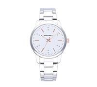 Radiant - Colección Saona- Reloj analógico de Cuarzo. Reloj de Pulsera para Mujer. Reloj de Brazalete con Esfera Plateada y Correa de Acero Inoxidable. Tamaño 36mm. 3ATM.