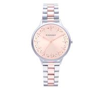 Radiant - Colección Soul - Reloj analógico de Cuarzo. Reloj de Pulsera para Mujer. Reloj de Brazalete con Esfera Plateada Rosada de Acero Inoxidable. Tamaño 38mm. 3ATM.