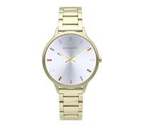 Radiant - Colección Mykonos - Reloj analógico y automático. Reloj de Pulsera para Mujer. Reloj de Brazalete con Esfera Dorada y Correa de Acero Inoxidable. Tamaño 38mm. 3ATM.
