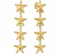 RADIANT Pendientes Brincos Compridos Dourados Starfish RY000136 Marca