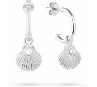 RADIANT Pendientes Brincos Huggies Prateados Shell RY000143 Marca