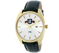 RADIANT Reloj analógico de caballero F.C.BARCELONA - Correa de piel - Dorado - BA-16601 Swiss
