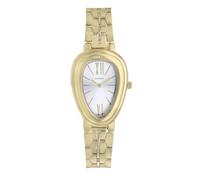 Radiant - Reloj Analógico de Cuarzo para Mujer, Colección Sophia, Caja Ovalada de 25 mm, Esfera Blanca, Brazalete Dorado con Cierre Deployant, Pila Incluida, Resitencia al Agua 3 ATM