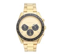 Radiant - Colección Marlon - Reloj analógico. Reloj de Pulsera para Hombre. Reloj de Brazalete con Esfera Dorada y Negra y Correa Dorada. Tamaño 44mm. 5ATM.