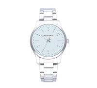 Radiant - Colección Saona- Reloj analógico de Cuarzo. Reloj de Pulsera para Mujer. Reloj de Brazalete con Esfera Plateada y Correa de Acero Inoxidable. Tamaño 36mm. 3ATM.
