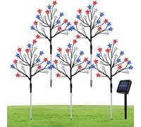 Radiant Solar Lamp, Waterproof Pathway Fixture, Patriotic Stake Light, Eight-Mode Decorative Garden Illumination, Driveway Landscape Accent, Lighting Gear for Yard, Homeowners, 600 g