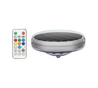 Radiant Solar Lamp, Waterproof Pool Light, Adjustable Remote Fixture, Nine-Mode Outdoor Summer Illumination, Decorative Garden Pond Patio Accent, Lighting Gear for Bathtub, Landscaping, 11x5.3cm