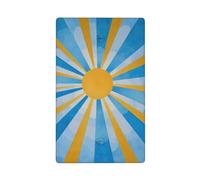 Radiant Sun in The Sky - Placa de pared en blanco para interruptor de luz, decorativa, 1 banda, para cocina, baño, tamaño 11,4 x 7 cm