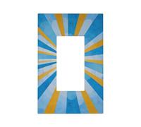 Radiant Sun in The Sky - Placa de pared para interruptor de luz, cubierta de placa frontal, 1 banda, decoración de receptáculo para el hogar, cocina, habitación, baño