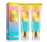 Radiant Whitening Pasta dentífrica 2 unidades, nicotinamida blanqueadora dentífrica, pasta de dientes blancos para limpieza profunda, reparación de esmalte dental (Talla única, Melocotón)