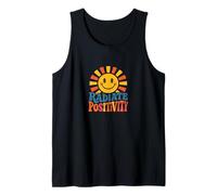 Radiate Positivity Cita edificante Inspirando un Sol Brillante Camiseta sin Mangas