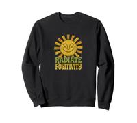 Radiate Positivity Cita edificante Inspirando un Sol Brillante Sudadera